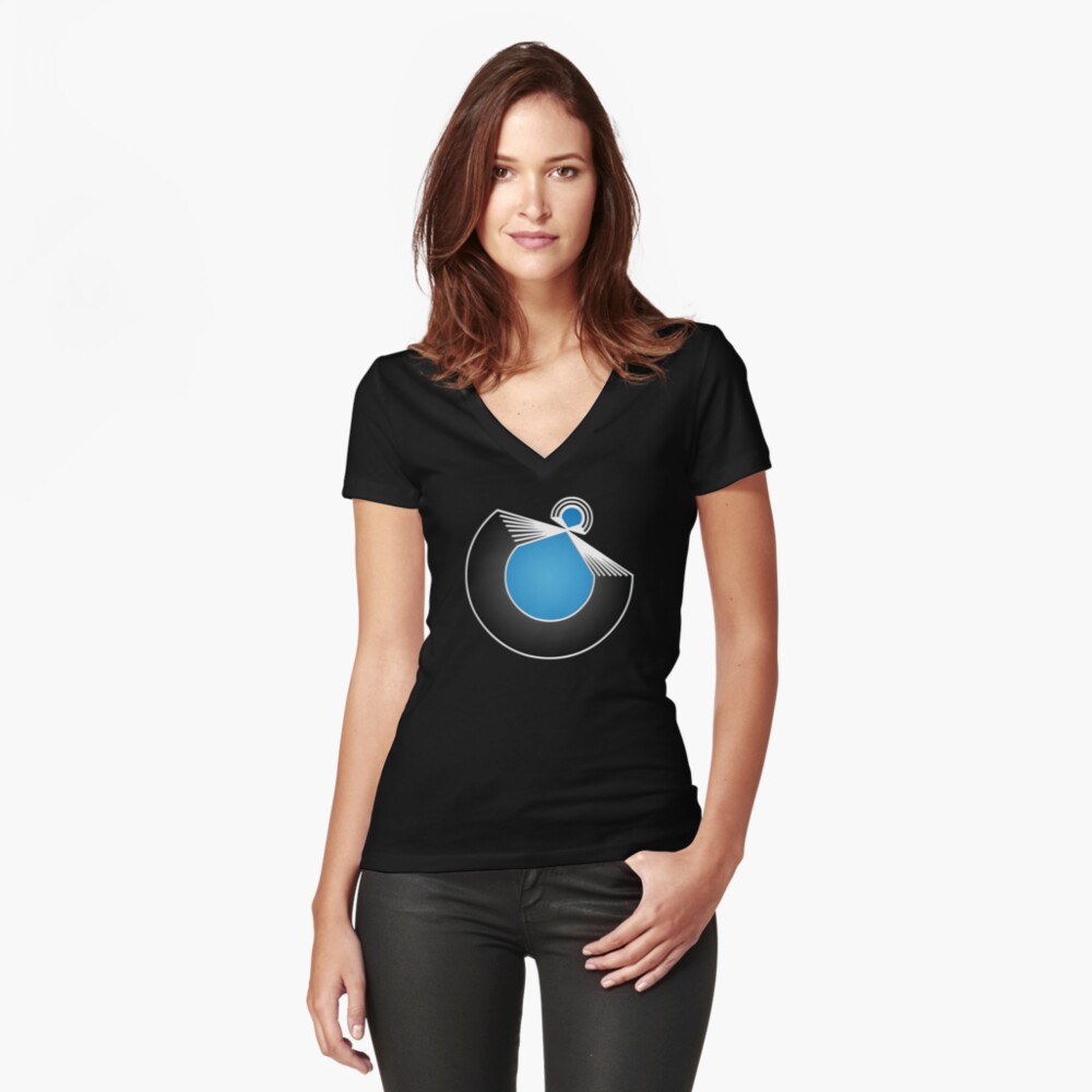 Port Fish Fitted V-Neck T-Shirt Fitted V-Neck T-Shirt